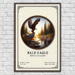 Poster Bald Eagle Zoology Series