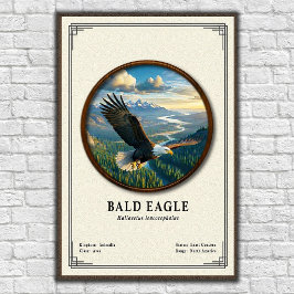 Poster Bald Eagle Zoology Series