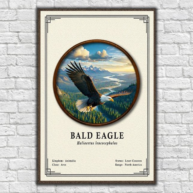 Poster Bald Eagle Zoology Series (Criador carregado)