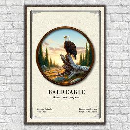 Poster Bald Eagle Zoology Series
