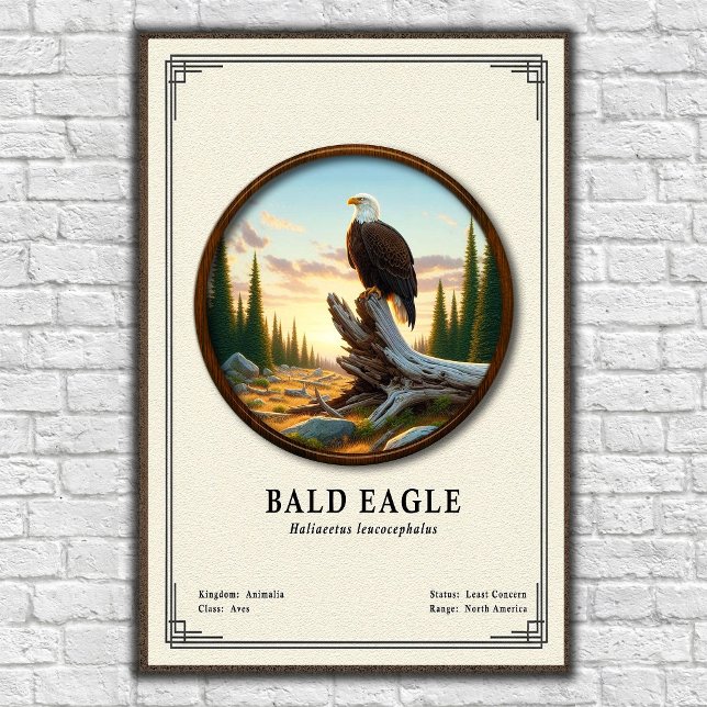 Poster Bald Eagle Zoology Series (Criador carregado)