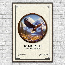 Poster Bald Eagle Zoology Series