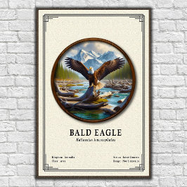 Poster Bald Eagle Zoology Series