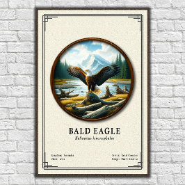 Poster Bald Eagle Zoology Series