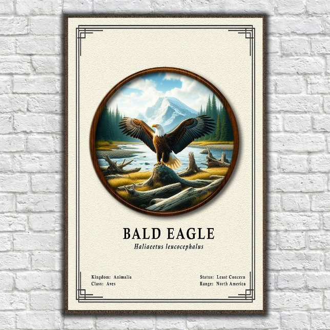 Poster Bald Eagle Zoology Series (Criador carregado)