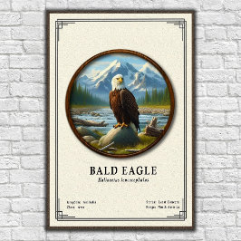 Poster Bald Eagle Zoology Series