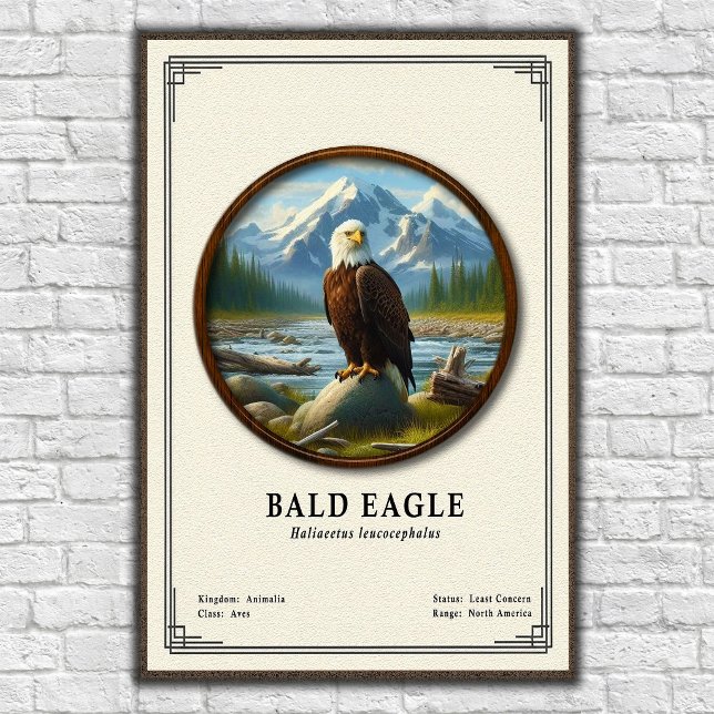 Poster Bald Eagle Zoology Series (Criador carregado)