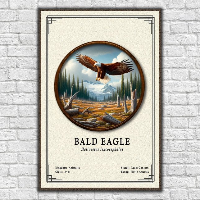 Poster Bald Eagle Zoology Series (Criador carregado)