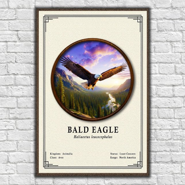 Poster Bald Eagle Zoology Series (Criador carregado)