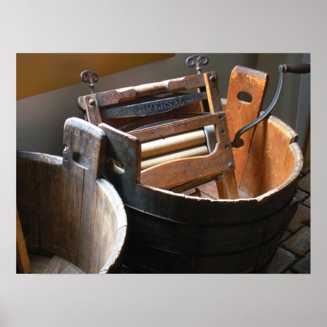 Póster "Baldes Vintage Mop" (Frente)