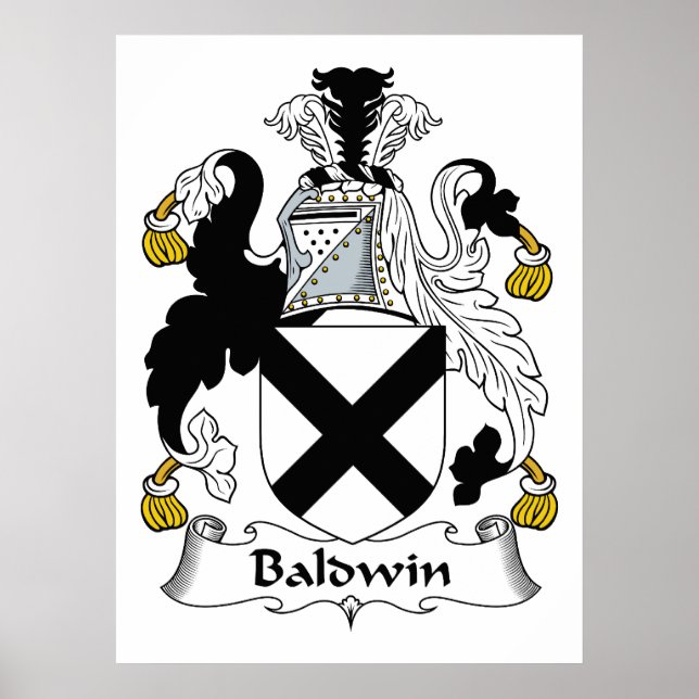 Poster Baldwin Family Crest (Frente)