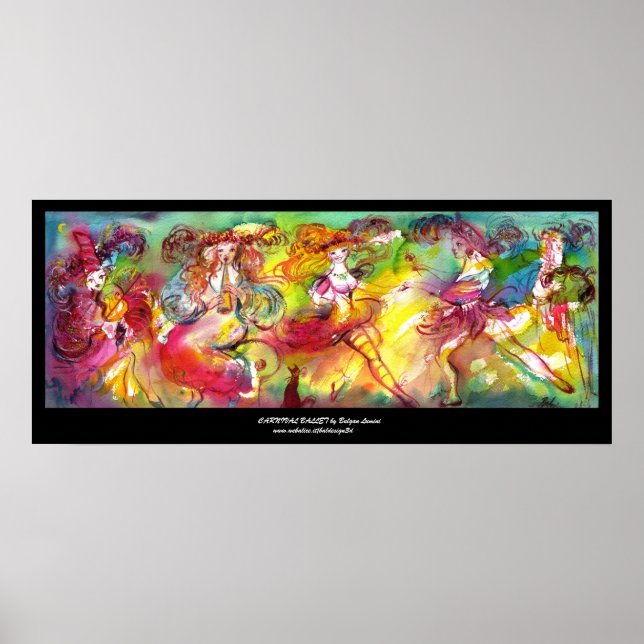 Póster BALÉ CARNIVAL / Mascarada veneziana,dança,música (Frente)