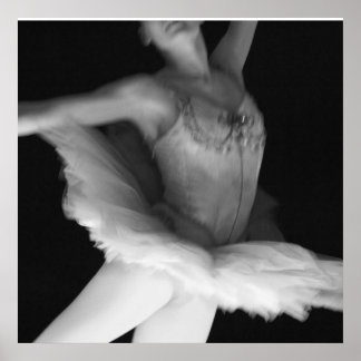 Póster Balé - Dança - Ballerina 9 - Preto e Branco