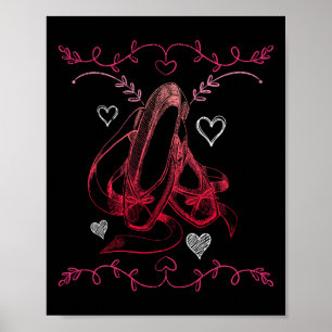 Poster Balé Dançando Meninas Mulheres Ballerina Vintage B