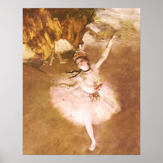Póster Balé Dancer Degas Star Painting (Frente)