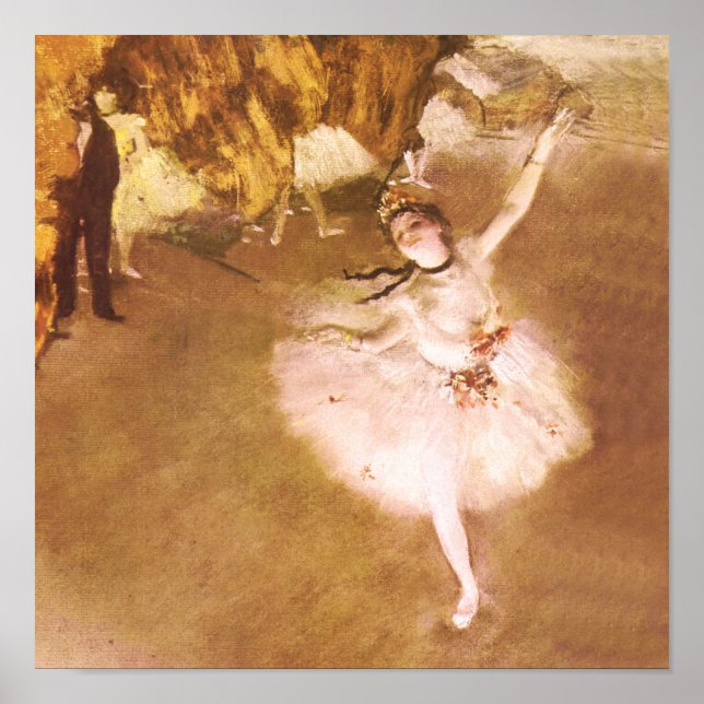 Poster Balé Dancer Degas Star Painting (Frente)