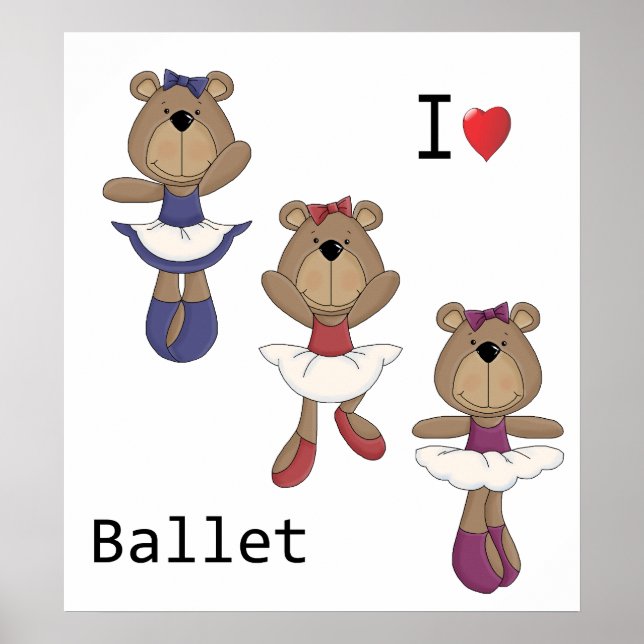 Póster Balé do urso (Frente)