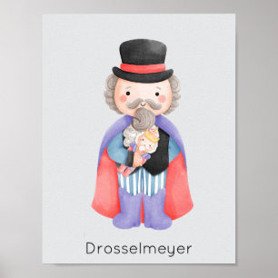 Poster Balé Drosselmeyer Pastel Natal