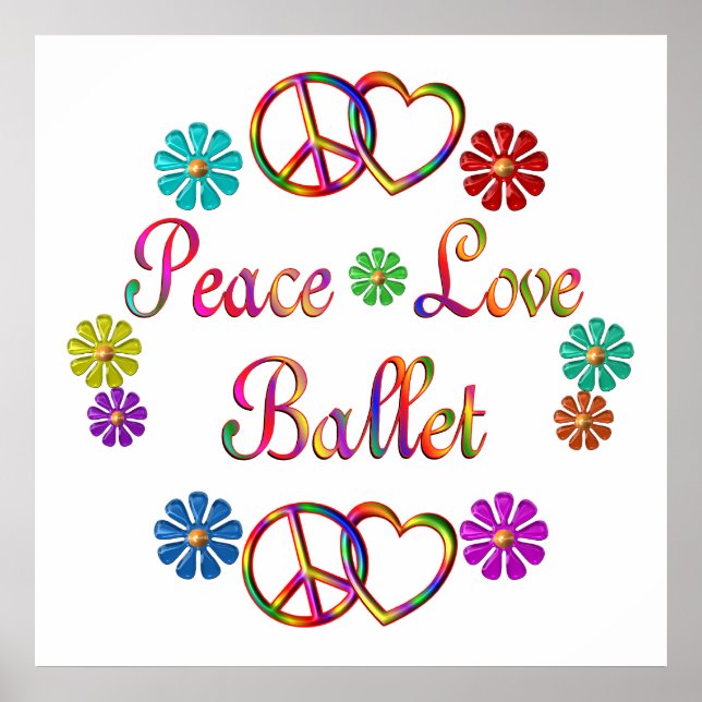 Poster Balé PEACE LOVE (Frente)