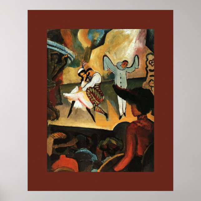 Póster Balé Russo Balé ~1912 ~August Macke (Frente)