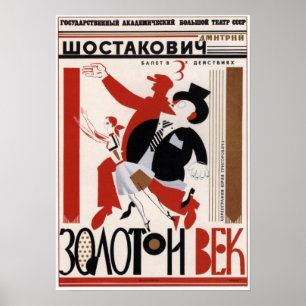 Poster Balé soviético "época dourada" 1982 de URSS