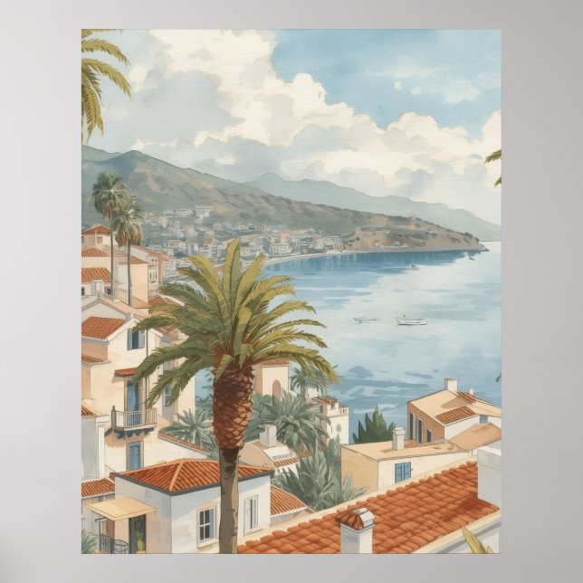 Poster Balearic Islands Vintage French Travel (Frente)