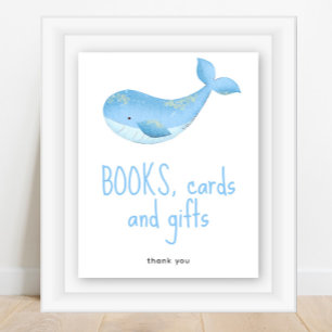 Poster Baleia aquarela - Livros, cartões e presentes