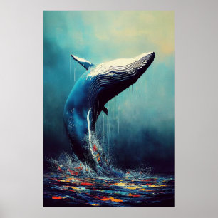 Poster Baleia Azul, Baleia Animal Discovery Natureza Adve