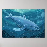 Baleia azul pequena