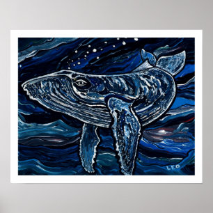 Póster Baleia de Humpback