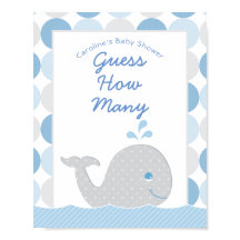 Baleia do Mod Adivinha Quantos Jogo de Chá de fral