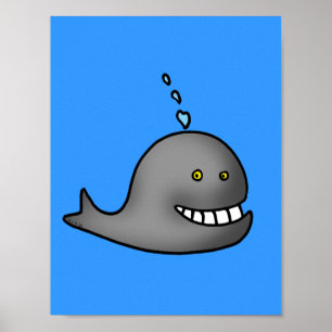 Póster Baleia engraçada