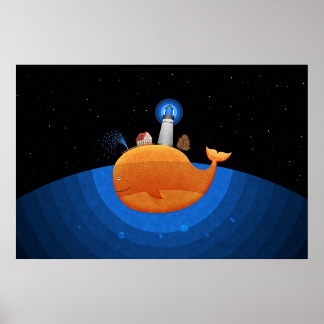 Poster Baleia (Noite) (Frente)