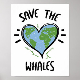 Poster Baleia Salva O Dia Das Baleias Dos Ditos Da Terra