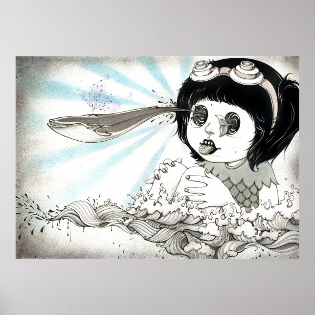 Póster Baleia Yan Wei | 闫 威 (Frente)