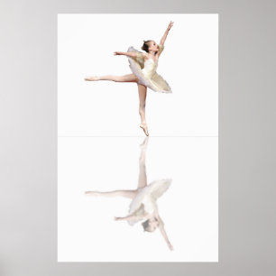Poster balés - reflexões brancas