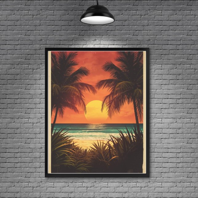 Poster Bali Bliss – Vintage Island Paradise Travel (Criador carregado)