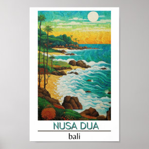 Poster Bali Indonesia Viagem Nusa Dua
