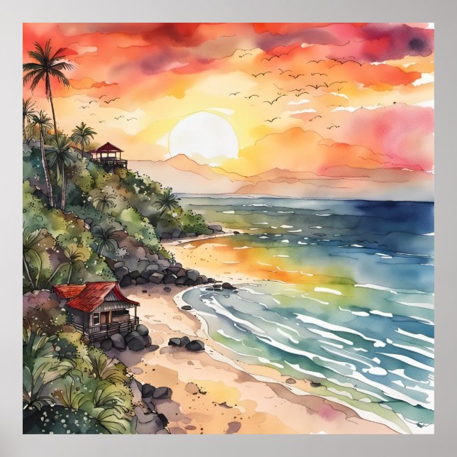 Poster Bali's Sunset Serenade (Frente)