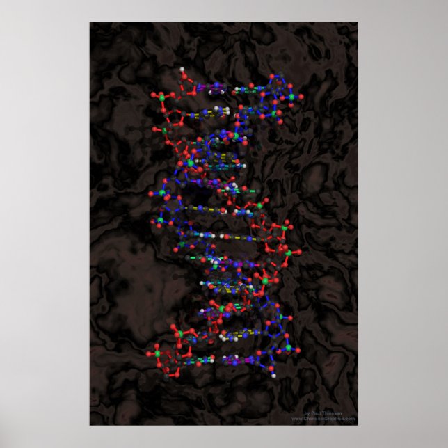 Poster Ball and Stick contra Granite (Frente)