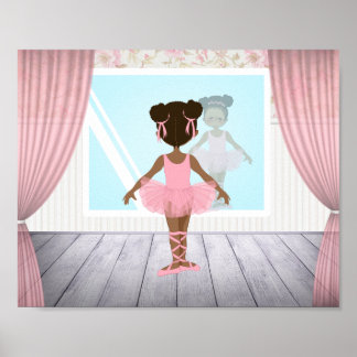 Poster Ballerina Americana Africana
