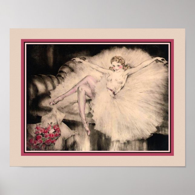 Poster "Ballerina" Art Deco de Louis Icart (Frente)