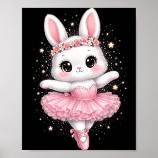 Poster Ballerina Bonita Bunny Ballet Coelho Menina