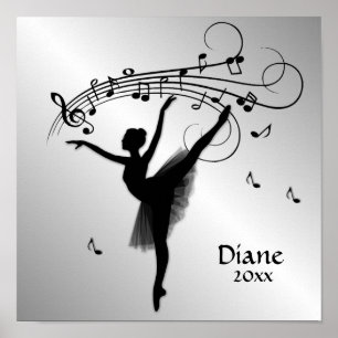 Poster Ballerina Dança Incrível com Música