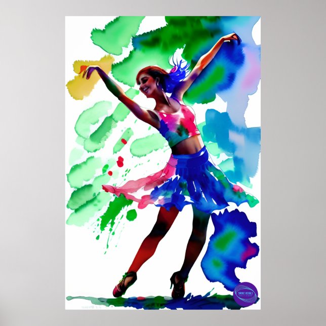 POSTER BALLERINA NO PETRÓLEO DE NEÃO (Frente)