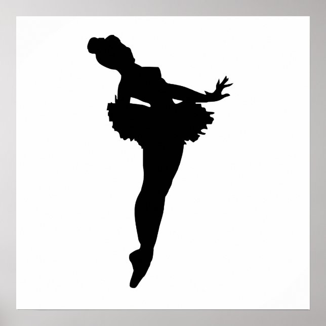 Poster Ballerina Silhouette (Frente)