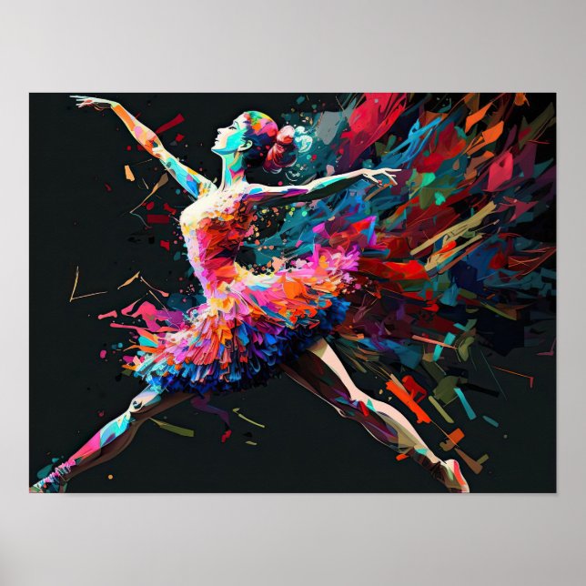 Poster Ballerina - Splash Dancing (Frente)