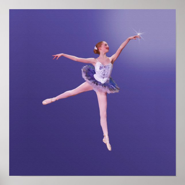 Poster Ballerina tocando as estrelas (Frente)