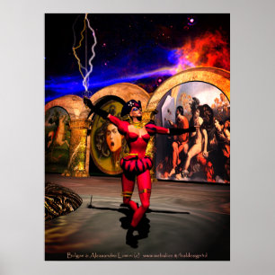 Póster BALLET ANDROID, Ficção Científica