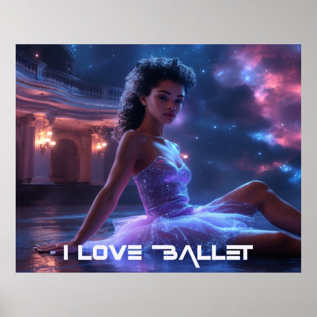 POSTER BALLET - I LOVE BALLET (Frente)
